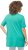 Ulla Popken Essential Front Pleat Tee Turquoise Green - Majice - 