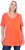 Ulla Popken Essential Front Pleat Tee Pink Coral - Majice - 