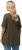 Ulla Popken Essential Notch Neck Stretch Tee Forest Green - Majice - 