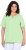 Ulla Popken Essential Notch Neck Stretch Tee Light Green - Majice - 