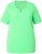 Ulla Popken Essential Notch Neck Stretch Tee Mint Green - Majice - 
