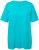 Ulla Popken Essential Notch Neck Stretch Tee Deep Aqua - Majice - 