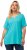 Ulla Popken Essential Notch Neck Stretch Tee Deep Aqua - Majice - 