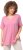 Ulla Popken Essential Notch Neck Stretch Tee Light Pink - Majice - 