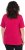 Ulla Popken Essential Square Neck Stretch Tee Dark Raspberry - Majice - 