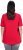Ulla Popken Essential Square Neck Stretch Tee Red - Majice - 