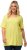 Ulla Popken Essential Square Neck Stretch Tee Lemon Yellow - Majice - 