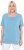 Ulla Popken Essential Square Neck Stretch Tee Light Teal - Majice - 