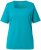Ulla Popken Essential Square Neck Stretch Tee Teal - Majice - 