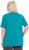 Ulla Popken Essential Square Neck Stretch Tee Teal - Majice - 
