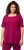 Ulla Popken Essential Square Neck Stretch Tee Magnolia Red - Majice - 