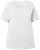 Ulla Popken Double Layer Rounded V-Neck Slim Fit Tee Snow White - Majice - 