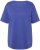 Ulla Popken Double Layer Rounded V-Neck Slim Fit Tee Blue Purple - Majice - 