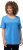 Ulla Popken Double Layer Rounded V-Neck Slim Fit Tee Sky Blue - Majice - 