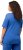 Ulla Popken Double Layer Rounded V-Neck Slim Fit Tee Blue - Majice - 
