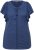 Ulla Popken Wing Sleeve V-Neck Tee Navy - Majice - 