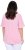 Ulla Popken Asymmetric Flounce Panel Short Sleeve Tee Pink - Majice - 