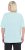 Ulla Popken Antibacterial Short Sleeve Draped Tee Light Turquiose - Majice - 