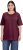 Ulla Popken Basic Round Neck Short Sleeve Relaxed Fit T-Shirt Dark Red - Majice - 