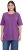 Ulla Popken Basic Round Neck Short Sleeve Relaxed Fit T-Shirt Purple - Majice - 