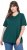 Ulla Popken Eco Cotton Basic T-Shirt 2-Pack Green/White - Majice - 