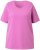 Ulla Popken Essential Round Neck Stretch Tee Cool Pink - Majice - 