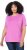 Ulla Popken Essential Round Neck Stretch Tee Cool Pink - Majice - 