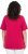 Ulla Popken Essential V-Neck Stretch Tee Dark Raspberry - Majice - 