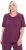 Ulla Popken Quick-Drying Short Sleeve T-Shirt Dark Cherry - Majice - 