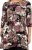 Scandinavian Caramel Flower Petals Tunic Brown - Tiskana majica za žene - 