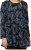 Scandinavian Caramel Swirls Tunic Blue - Tiskana majica za žene - 