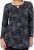 Scandinavian Caramel Triangles Tunic Dark Blue - Tiskana majica za žene - 
