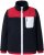 Ulla Popken Color Block Teddy Fleece Jacket Navy - Puloveri & dukserice - 