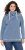 Ulla Popken Striped Turtleneck Neon Detail Sweatshirt Indigo Denim - Puloveri & dukserice - 