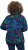 Ulla Popken Ribbon Print Turtleneck Sweatshirt Navy - Majice - 