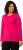 Ulla Popken Basic Round Neck Long Sleeve Slim Fit Cotton Tee Magenta Pink - Majice - 