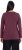 Ulla Popken Basic Round Neck Long Sleeve Slim Fit Cotton Tee Dark Berry - Majice - 
