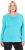 Ulla Popken Basic Round Neck Long Sleeve Slim Fit Cotton Tee Deep Aqua - Majice - 