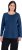 Ulla Popken Basic Round Neck Long Sleeve Slim Fit Cotton Tee Dark Blue - Majice - 