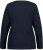 Ulla Popken Basic Round Neck Long Sleeve Slim Fit Cotton Tee Navy Blue - Majice - 