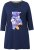 Ulla Popken Floral Motif 3/4 Sleeve Tunic Tee Ink Blue - Tiskana majica za žene - 