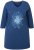 Ulla Popken Dandelion Short Sleeve Graphic Tee Ink Blue - Tiskana majica za žene - 