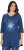 Ulla Popken Dandelion Short Sleeve Graphic Tee Ink Blue - Tiskana majica za žene - 