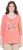 Ulla Popken Make It Amazing 3/4 Sleeve Graphic Tee Coral - Tiskana majica za žene - 