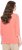 Ulla Popken Make It Amazing 3/4 Sleeve Graphic Tee Coral - Tiskana majica za žene - 