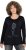 Ulla Popken Holiday Long Sleeve Graphic Tee Black - Tiskana majica za žene - 