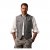 JP1880 Vest Traditional With Embroidery Silver - Jakne - Muške Jakne Veliki Brojevi