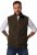 JP1880 Fleece Vest Stand-up Collar Brown - Jakne - Muške Jakne Veliki Brojevi