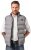 JP1880 Quilted Vest Outdoor Stand-up Collar Grey - Jakne - Muške Jakne Veliki Brojevi