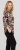 Scandinavian Caramel Flowers Blouse Purple and Brown - Tiskana majica za žene - 